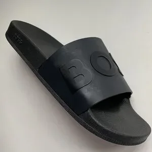 Boss | Shoes | Boss All Black Slide Sandals Made In Italy | Poshmark